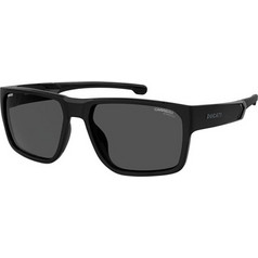 Carrera CA029S 807IR Ανδρικά Γυαλιά Ηλίου Τετράγωνα Κοκάλινα Μαύρα με Μαύρο Φακό