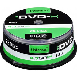 Intenso 4101154 Εγγράψιμα DVD-R 16x 4.7GB Cake Box 25τμχ