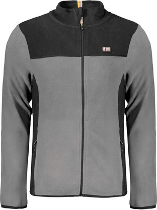 Norway 1963 Ανδρική Ζακέτα Fleece με Φερμουάρ Γκρι 849522