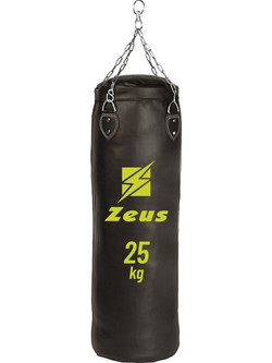 Zeus Sport Σάκος Μποξ Κρεμαστός 25kg 90cm Μαύρος