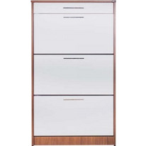 Homeplus Παπουτσοθήκη Ξύλινη Καρυδί M75xΠ29xΥ128cm 07.01.0404