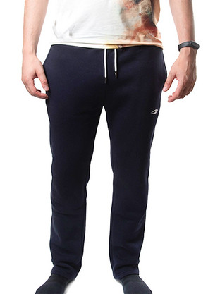 Blue Hunter Ανδρικό Παντελόνι Φόρμας Fleece με Λάστιχο Navy Μπλε 24111130108