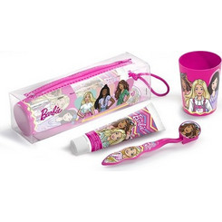 Lorenay Barbie Οδοντόβουρτσα + Οδοντόκρεμα 75ml + Ποτηράκι + Νεσεσέρ