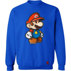 Takeposition Super Mario Ανδρικό Φούτερ Royal Blue 214-332-1270