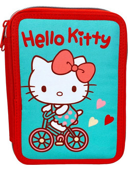 Gim Hello Kitty Sweethheart Κασετίνα Γεμάτη με 2 Θήκες Τιρκουάζ Κόκκινη 335-74100