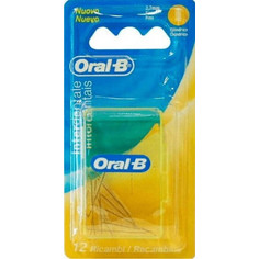 Oral-B Ανταλλακτικά Μεσοδόντια Βουρτσάκια 12τμχ + Κίτρινη Θήκη
