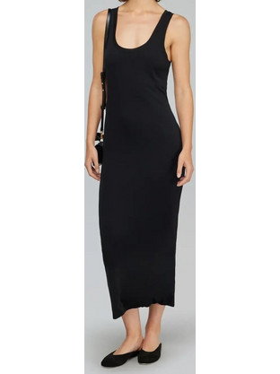 Semi Couture Midi Καλοκαιρινό Καθημερινό Φόρεμα Μαύρο Y5SJ55