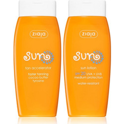 Ziaja Sun Lotion SPF20 150ml + Tan Accelerator 150ml