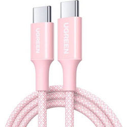 Ugreen L501 Braided USB-C to USB-C 60W 1m Pink 35441