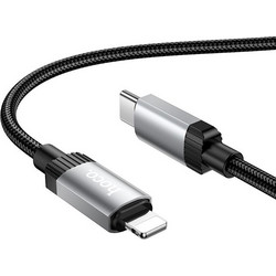 Hoco X117 Star Braided USB-C to Lightning Cable 1m Black HC-X117TCIP-BK