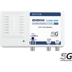 Edision CAM-100 5G Ενισχυτής Σήματος Κεραίας Τηλεόρασης Κεντρικός 34dB UHF