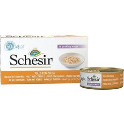 Schesir Adult with Chicken Fillets & Pumpkin in Broth 6x50gr