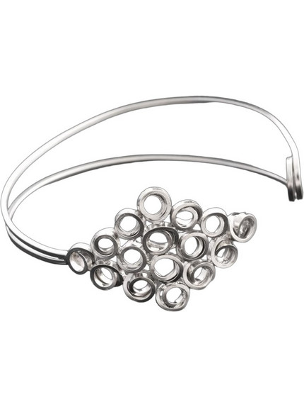 Emmanuela handcrafted For You Γυναικείο Βραχιόλι Βέργα από Ασήμι 925 3034