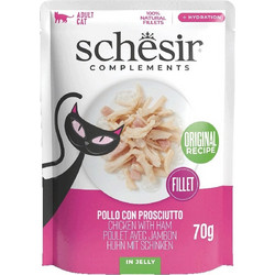 Schesir Complements Adult with Chicken & Ham in Jelly 70gr 55061466