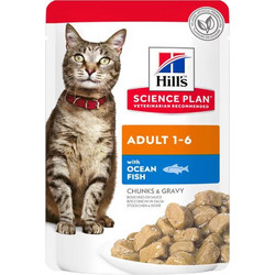 Hill's Science Plan Adult 1-6 with Ocean Fish in Gravy 3x85gr