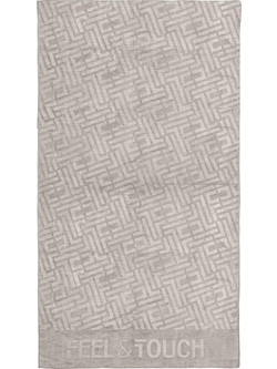 Feel & Touch Icon Πετσέτα Θαλάσσης Microfiber Μπεζ 90x170cm