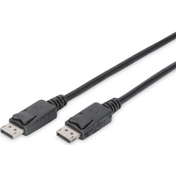 Digitus Καλώδιο DisplayPort 1.2 to DisplayPort Male 3m Black AK-340100-030-S