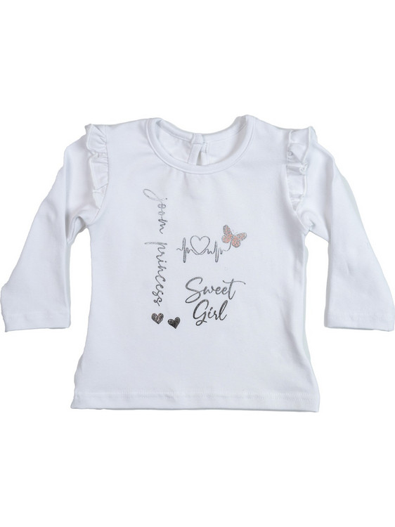 Joom Παιδικό T-Shirt Μακρυμάνικο Λευκό 01125506