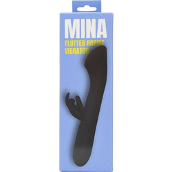 Mina Flutter Vibrator Δονητής Rabbit 14cm Μαύρος