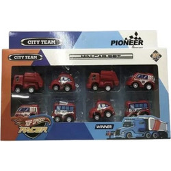 City Team Pioneer Racing Σετ με 8 Οχήματα 1908A-1