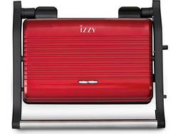 Izzy IZ-2025 Panini Τοστιέρα για 2 Τοστ 1000W Spicy Κόκκινη