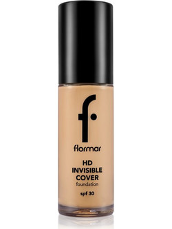 Flormar HD Invisible Cover 80 Soft Beige Liquid Foundation SPF30 30ml