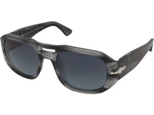 Persol PO3373S 1192/S3 Ανδρικά Γυαλιά Ηλίου Μάσκα Κοκάλινα Μαύρα με Μαύρο Φακό