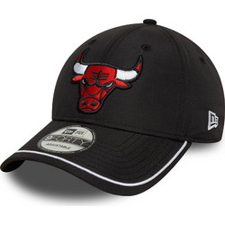 New Era Chicago Bulls NBA Piping 9FORTY Ανδρικό Καπέλο Jockey Υφασμάτινο Μαύρο 60691228
