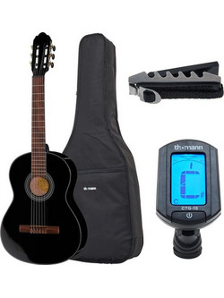 Gewa Student Black 3/4 Bundle