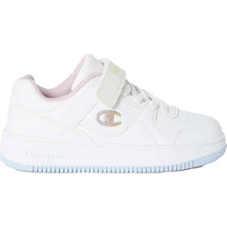 Champion Rebound Παιδικά Sneakers Λευκά Γαλάζια Ροζ S32491-WW010