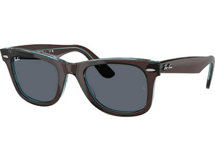 Ray-Ban RB2140 1446R5 Ανδρικά Γυαλιά Ηλίου Τετράγωνα Κοκάλινα Μαύρα με Μαύρο Φακό