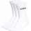 Adidas Ανδρικές Κάλτσες Ψηλές Λευκές 3Pack HT3455