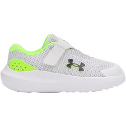 Under Armour Armour Surge 4 AC Παιδικά Αθλητικά Παπούτσια για Τρέξιμο Λευκά Lime 3027105-102