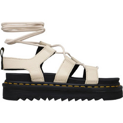 Dr. Martens Natrilla Milled Δερμάτινα Γυναικεία Σανδάλια Εκρού 30764292