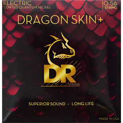 DR Strings Dragon Skin+ Coated Σετ 7 Χορδές Ηλεκτρικής Κιθάρας Nickel Plated Steel 10-56" Medium Tension