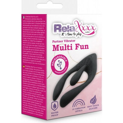 RelaXxxx Multi Fun Partner Vibrator Κλειτοριδικός Δονητής Μαύρος