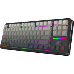 Redragon Wildslash Ασύρματο Μηχανικό Gaming Πληκτρολόγιο TenKeyLess RGB Black Grey