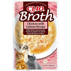 Inaba Ciao with Chicken & Salmon in Broth 40gr