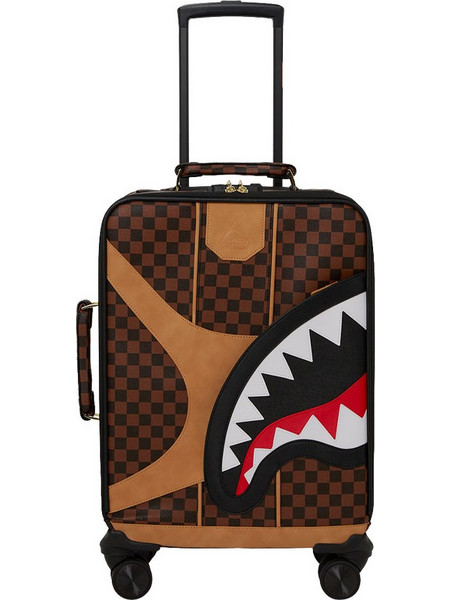 Sprayground Hennyville CL271 Βαλίτσα Καμπίνας 54x35x22cm με 4 Ρόδες Καφέ