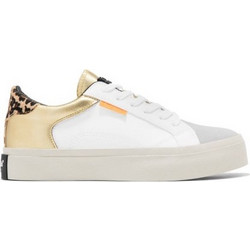 D.Franklin Γυναικεία Sneakers Λευκά Χρυσά SH367016