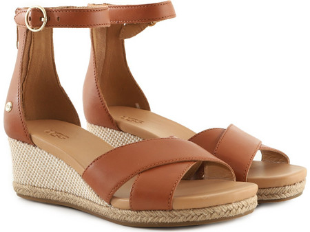 UGG Eugenia Καλοκαιρινές Γυναικείες Πλατφόρμες Χαμηλές Ταμπά 1124990-TLTH