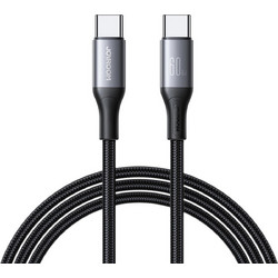 Joyroom S-A28 Flash Series Braided USB-C to USB-C 60W 2m Black 6956116797904