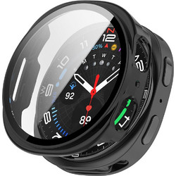 Tech-Protect Defense360 Pro Πλαστική Θήκη με Προστασία Οθόνης για Samsung Galaxy Watch 8 44mm Matte Μαύρη