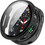 Tech-Protect Defense360 Pro Πλαστική Θήκη με Προστασία Οθόνης για Samsung Galaxy Watch 8 44mm Matte Μαύρη