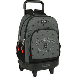 Safta Blackfit8 Skull Σχολική Τσάντα Τρόλεϊ Δημοτικού Γκρι 642241918