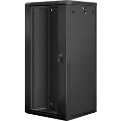 Lanberg WF01-6627-10B Επιδαπέδια Καμπίνα Rack 27U 60x60x130.7cm