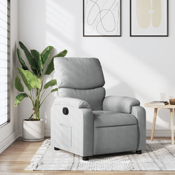 vidaXL Πολυθρόνα Relax Ανακλινόμενη Γκρι 3205680