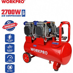 WORKPRO WP425003 Κομπρεσέρ Αέρος Ρεύματος Μονοφασικό 40lt 1.8hp