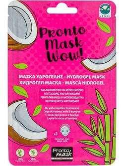 Pronto Coconut Milk & Bamboo Sheet Μάσκα Προσώπου για Ενυδάτωση 1τμχ