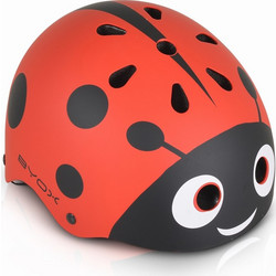 Byox Y09 Ladybug Παιδικό Κράνος Ποδηλάτου Πόλης / BMX / Dirt με Led